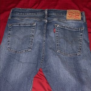 Mens Light Blue Levi Skinny Jeans 510